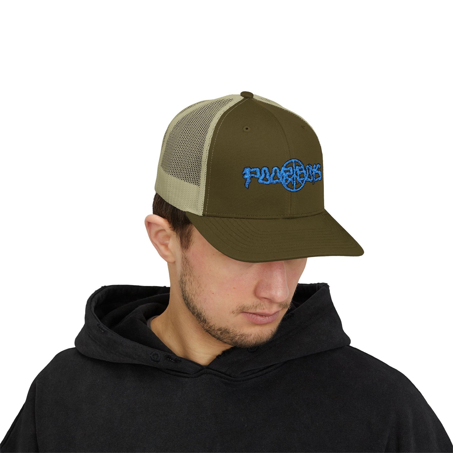 Poor Boys Logo Snapback Trucker Cap / Mesh Back