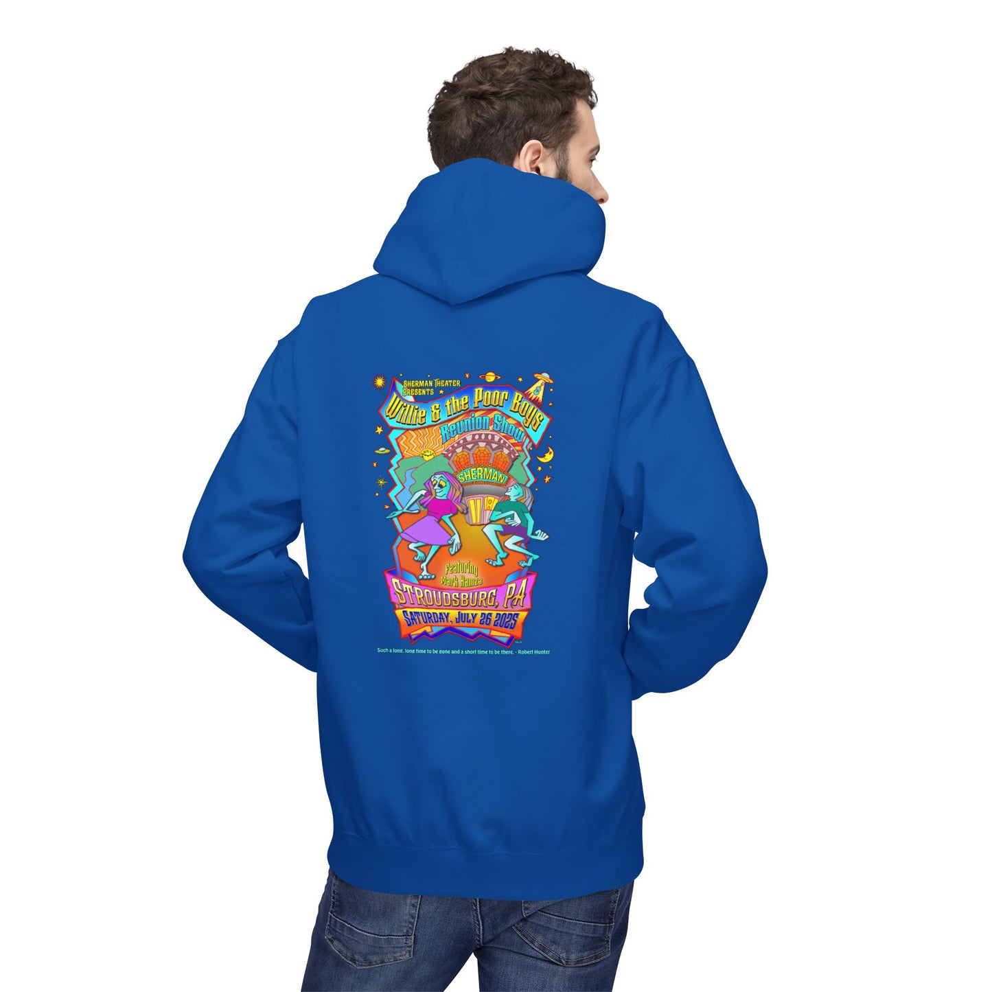 Unisex Reunion Hoodie – 2025 Reunion Poster Design Back with Front Logo (Various Colors Available)