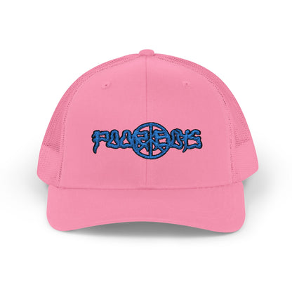 Poor Boys Logo Snapback Trucker Cap / Mesh Back