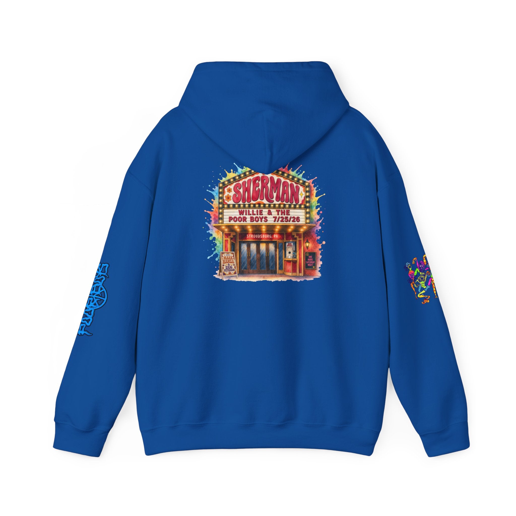 Unisex Willie & The Poor Boys Sherman Reunion Artwork Hoodie Sweatshirt