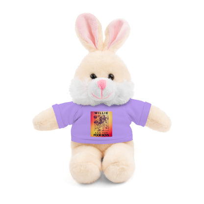 Willie & The Poor Boys 8" Plush Stuffed Animal – Choose 1 of 6 with Colorful T-Shirt
