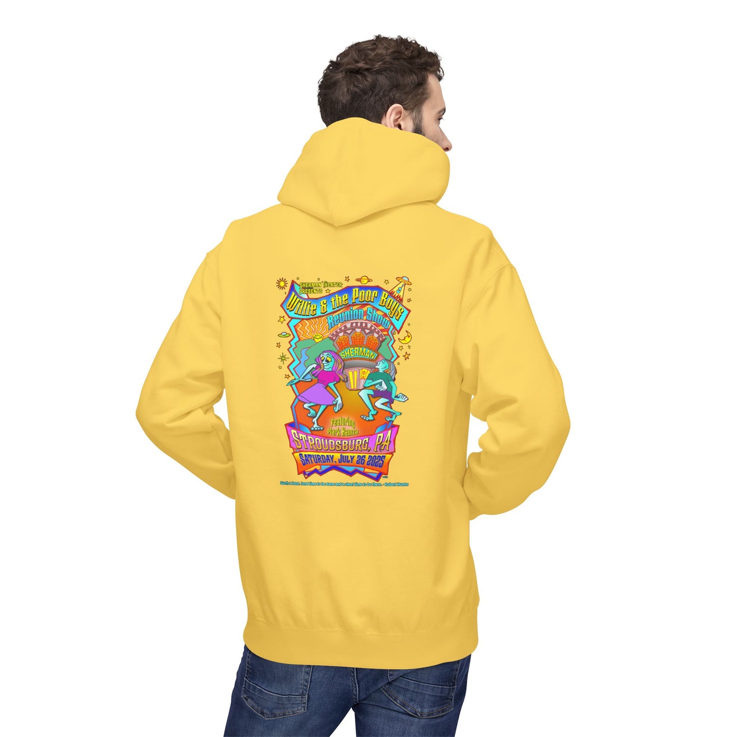 Unisex Reunion Hoodie – 2025 Reunion Poster Design Back with Front Logo (Various Colors Available)