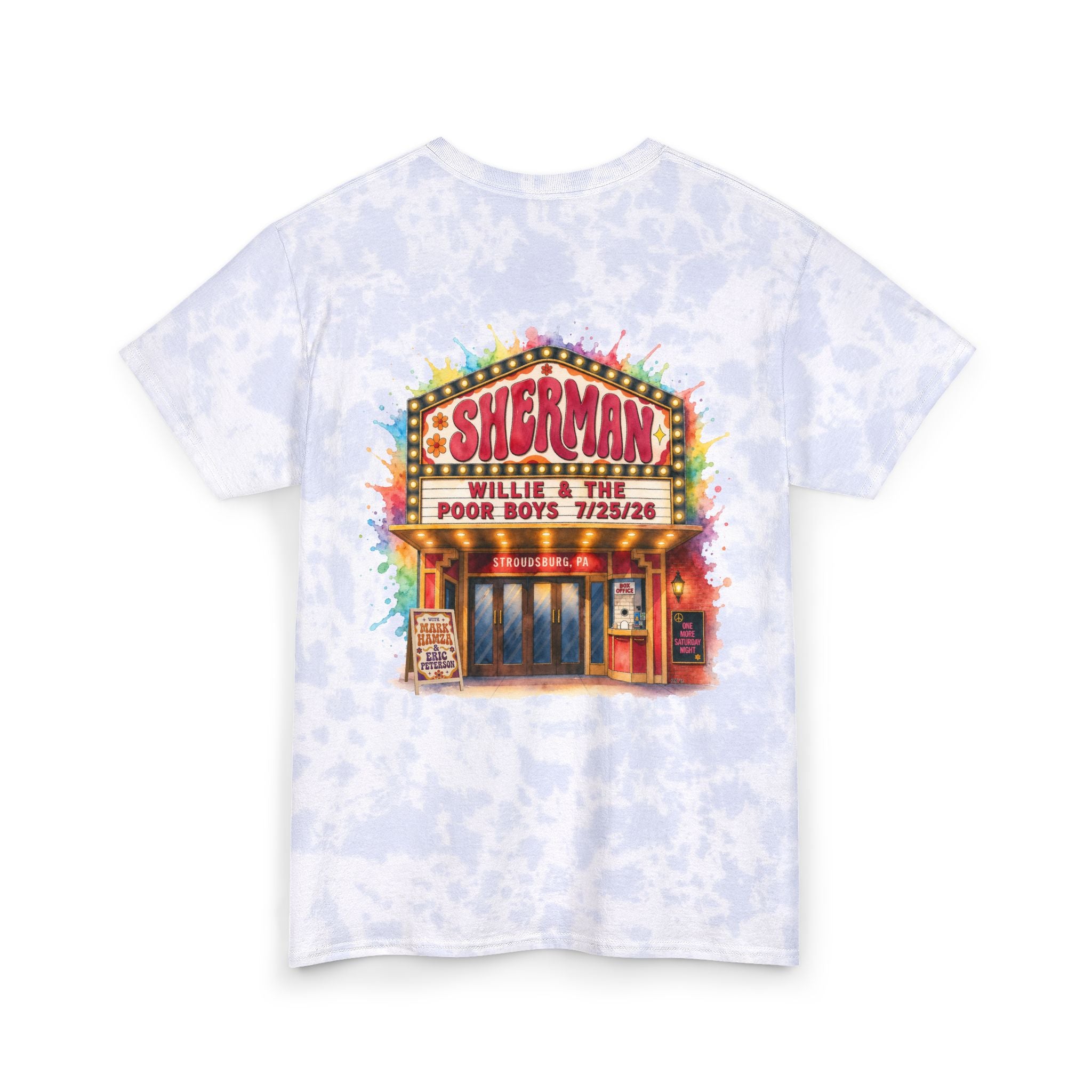 Unisex Willie & The Poor Boys Sherman Reunion Tie Dye Softstyle Cotton Tee