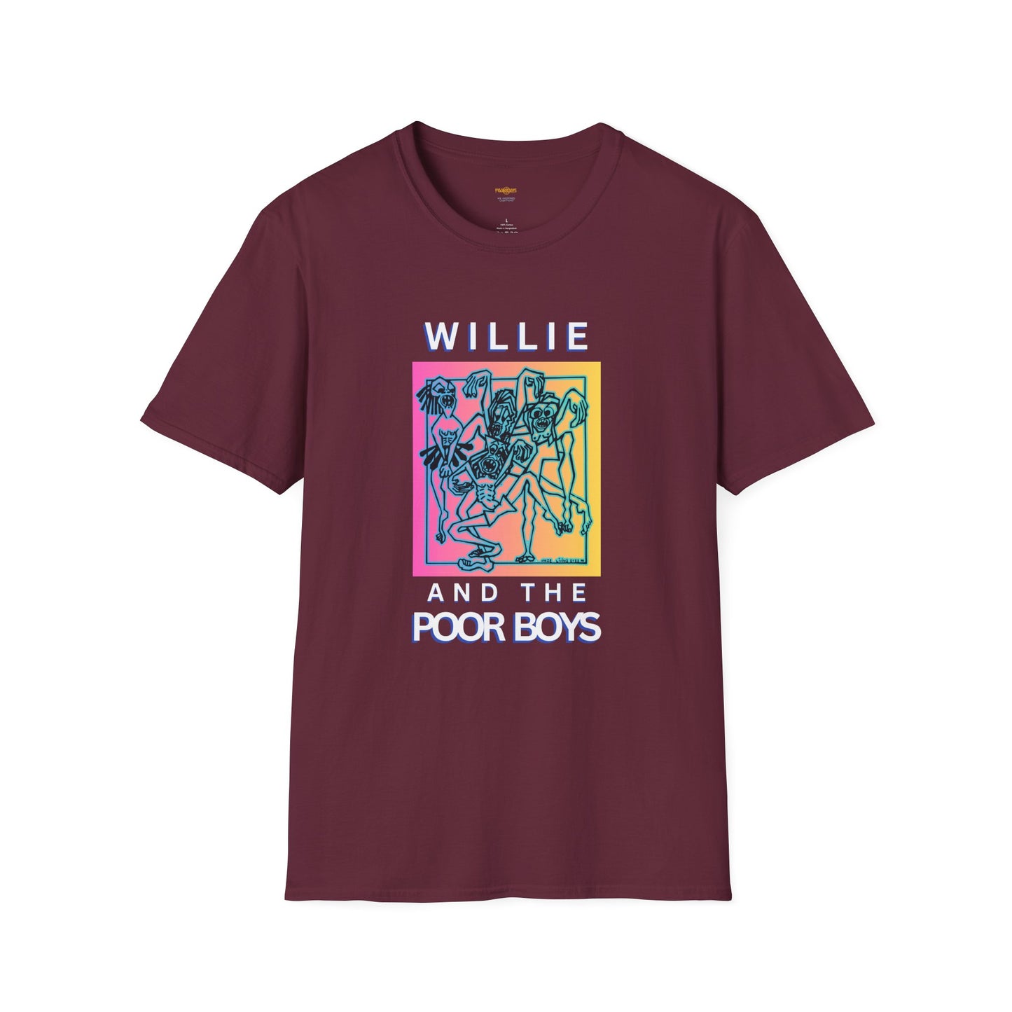 Solid Colors - "40 Years of Music & Memories" Artwork Back with Logo Front - Softstyle T-Shirt (Various Colors Available)