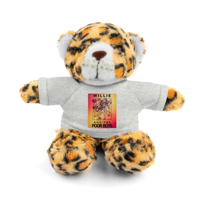 Willie & The Poor Boys 8" Plush Stuffed Animal – Choose 1 of 6 with Colorful T-Shirt