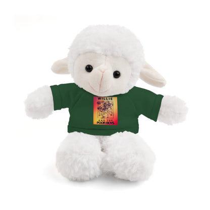 Willie & The Poor Boys 8" Plush Stuffed Animal – Choose 1 of 6 with Colorful T-Shirt
