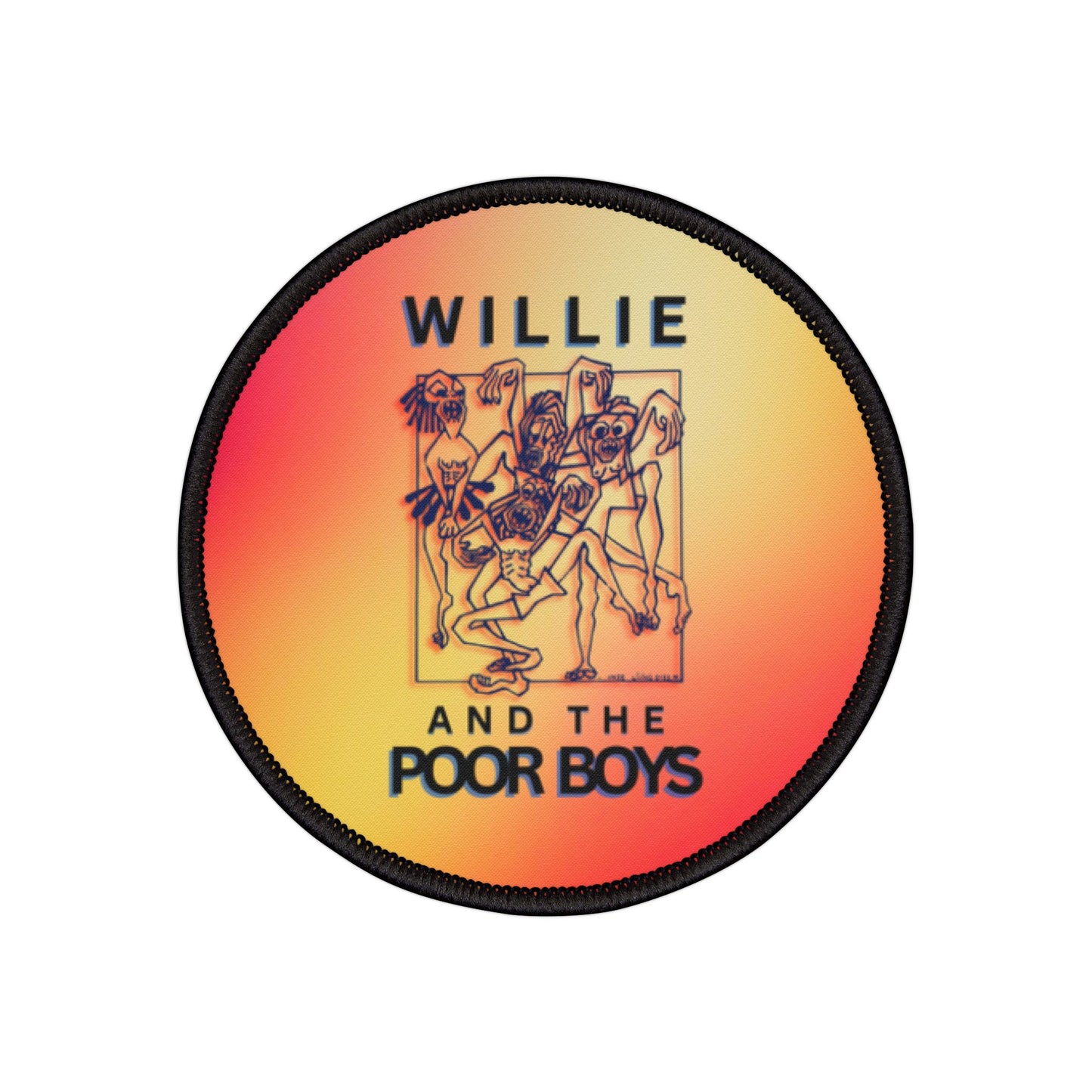 Iron-On Patch – Vintage-Style Willie & The Poor Boys Logo
