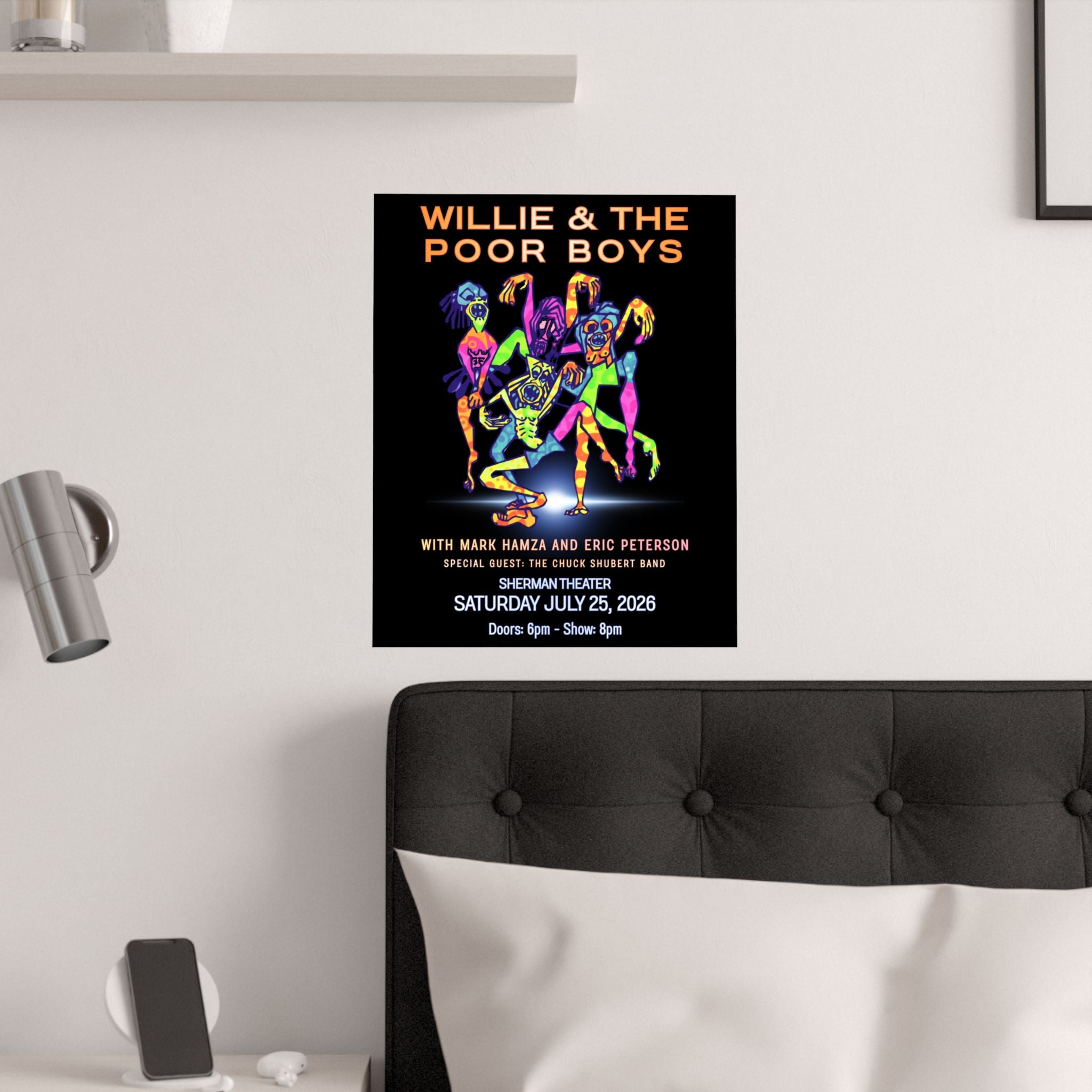 Willie & The Poor Boys 2026 Reunion Poster – Satin Finish, Museum-Grade Quality