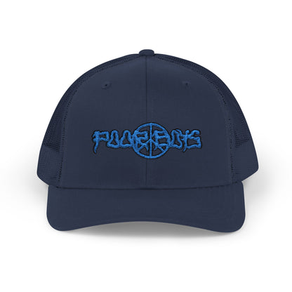 Poor Boys Logo Snapback Trucker Cap / Mesh Back