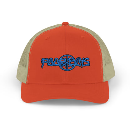 Poor Boys Logo Snapback Trucker Cap / Mesh Back