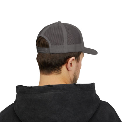 Poor Boys Logo Snapback Trucker Cap / Mesh Back