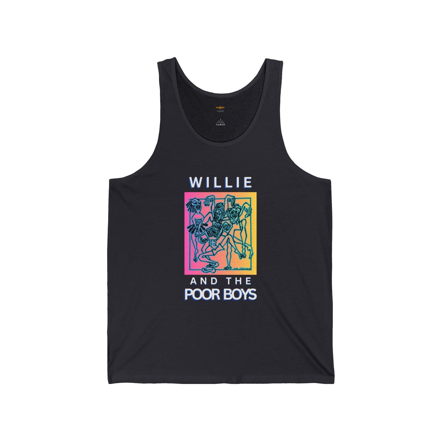 Unisex "Music & Memories" Artwork Back with Logo Front - Jersey Tank Top