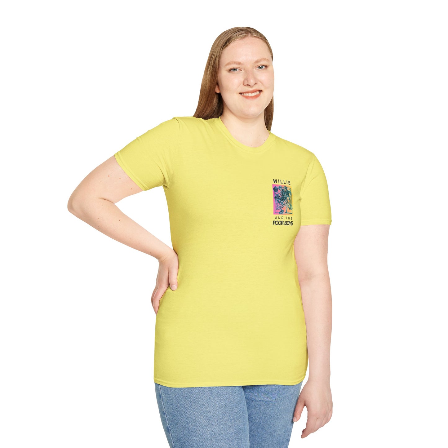 Solid Colors – 2025 Reunion Tee with Hand-Drawn Back Design and Pocket-Size Front Logo Softstyle T-Shirt (Various Colors Available)