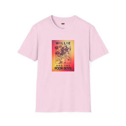 Solid Colors - "40 Years of Music & Memories" Back with Full Color Logo Front - Softstyle T-Shirt (Various Colors Available)