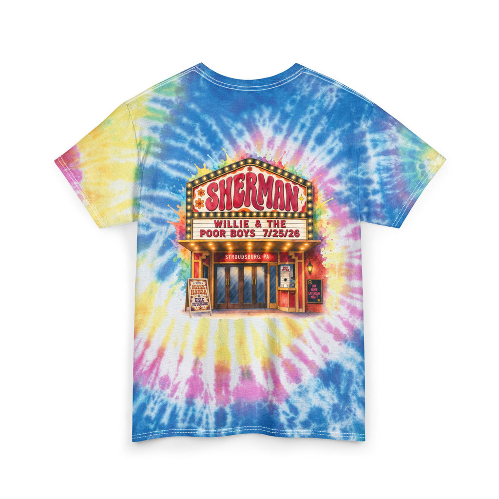 Unisex Willie & The Poor Boys Sherman Reunion Tie Dye Softstyle Cotton Tee