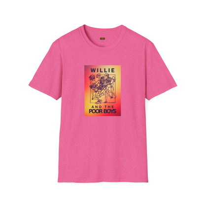 Solid Colors - "40 Years of Music & Memories" Back with Full Color Logo Front - Softstyle T-Shirt (Various Colors Available)
