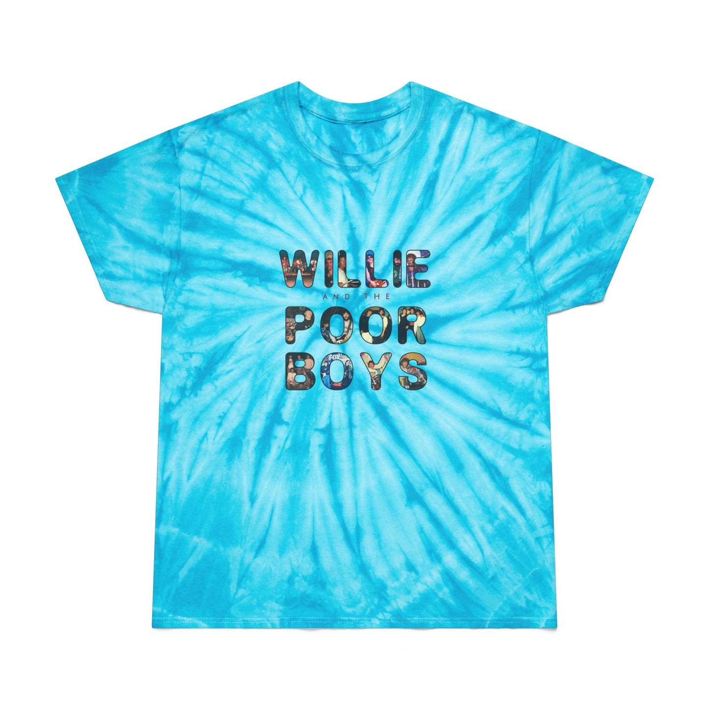 Tie-Dye - Photo Collage Band Name Front with the 2025 Reunion Hand-Drawn Back Design  - Unisex T-Shirt (4 colors available)