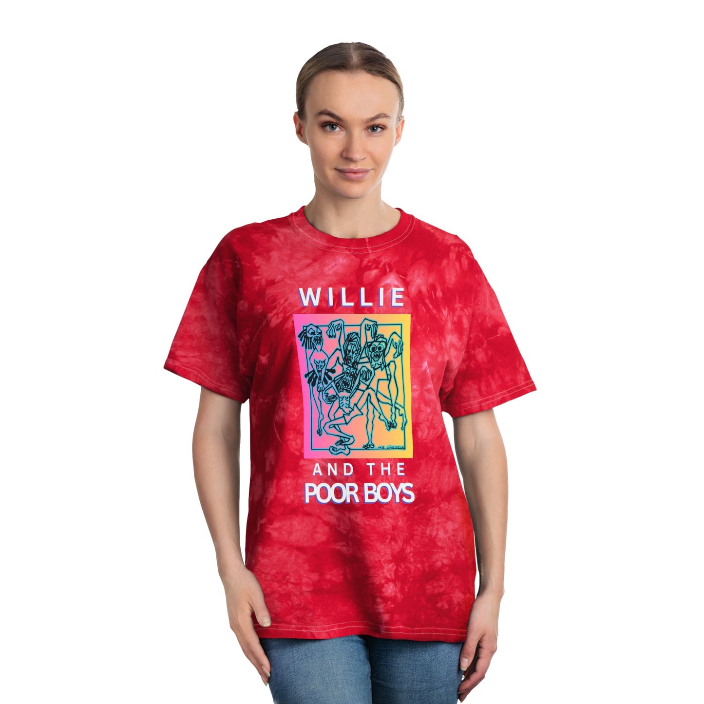 Tie Dye "Music & Memories" Instrument Artwork Back / Logo Front – Crystal Tie-Dye Tee (2 colors available)