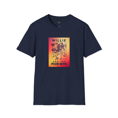 Solid Colors - "40 Years of Music & Memories" Back with Full Color Logo Front - Softstyle T-Shirt (Various Colors Available)