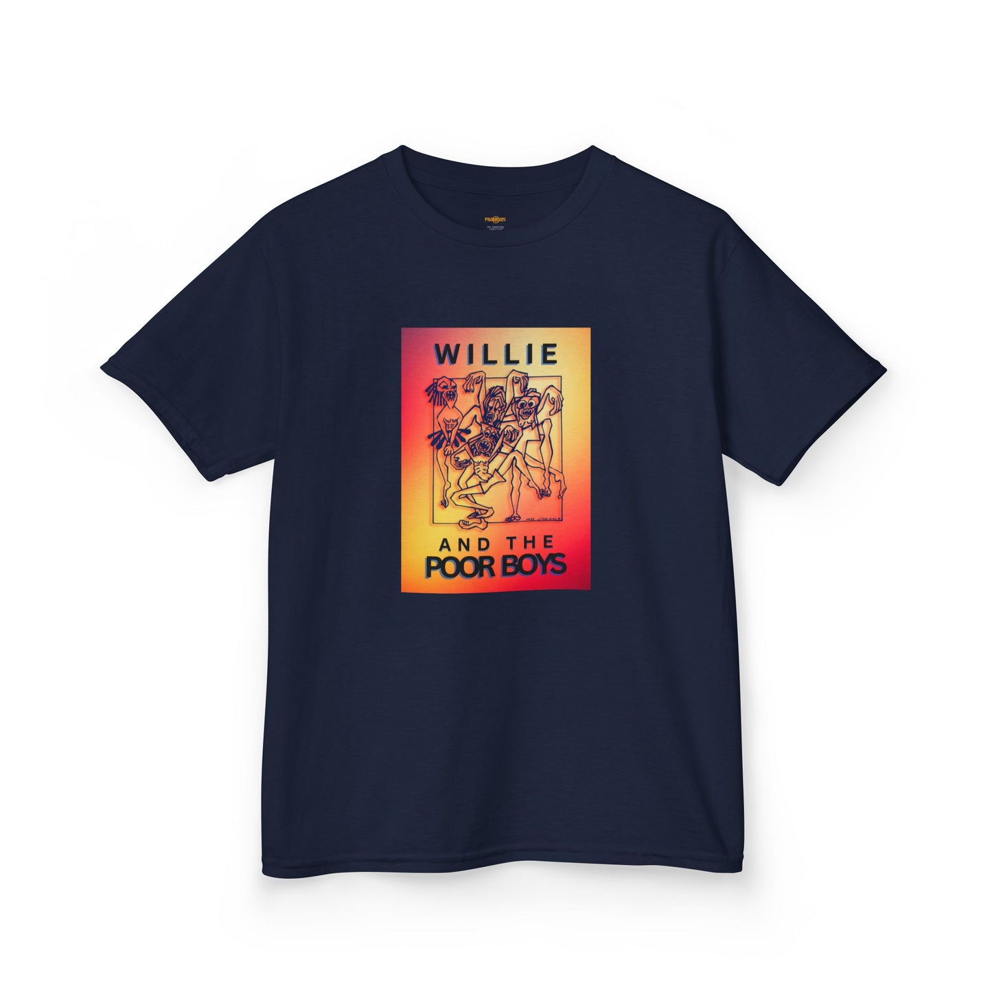 Kids Tee - "One More Saturday Night" with Instruments Artwork Back & Band Logo Front
