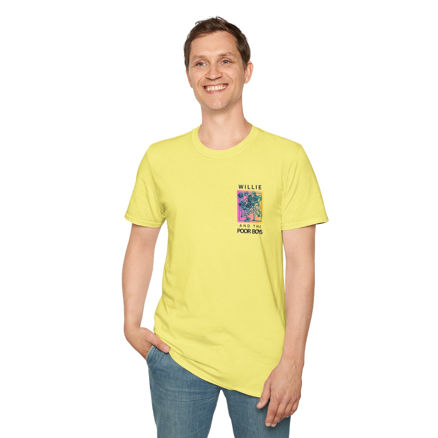 Solid Colors – 2025 Reunion Tee with Hand-Drawn Back Design and Pocket-Size Front Logo Softstyle T-Shirt (Various Colors Available)