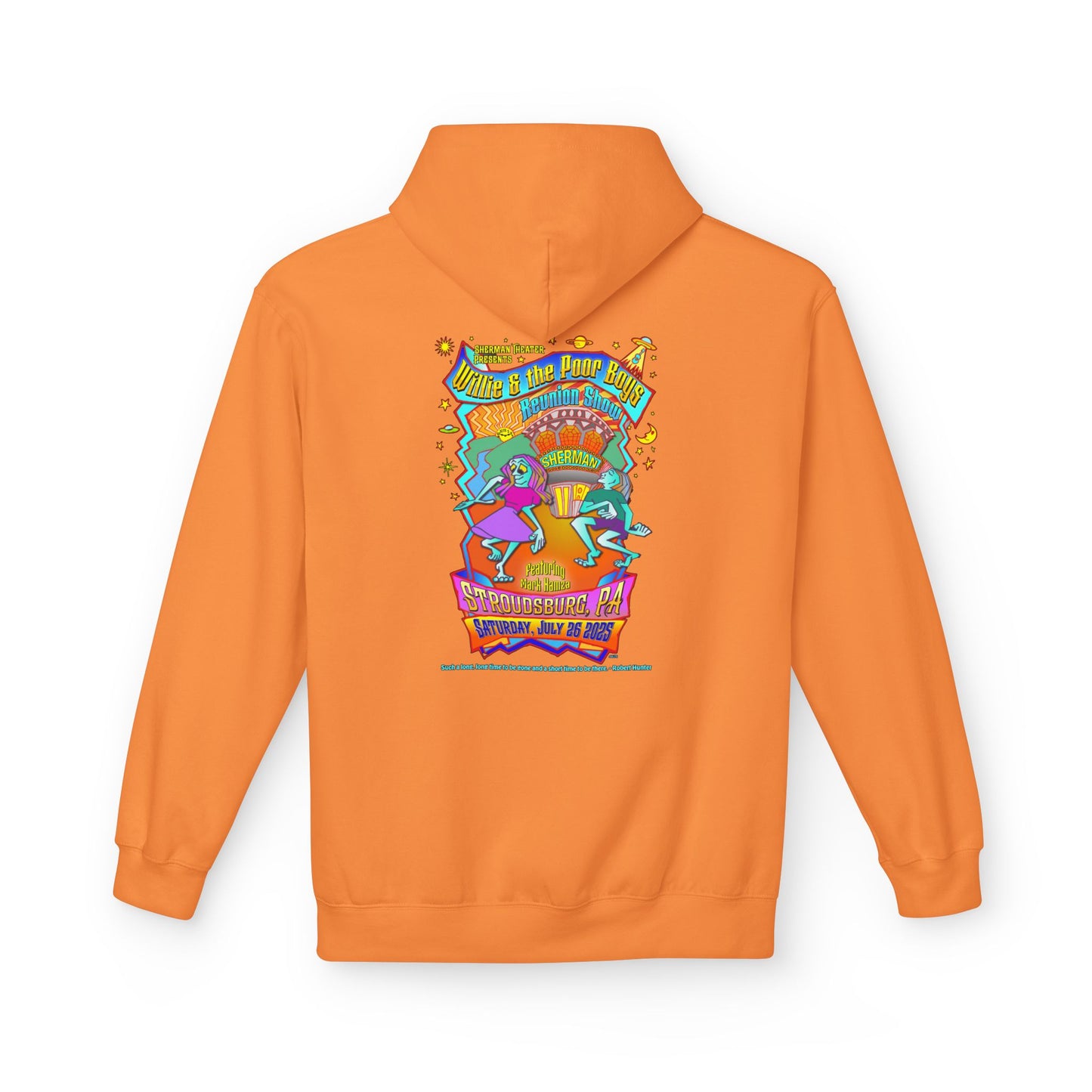Unisex Reunion Hoodie – 2025 Reunion Poster Design Back with Front Logo (Various Colors Available)