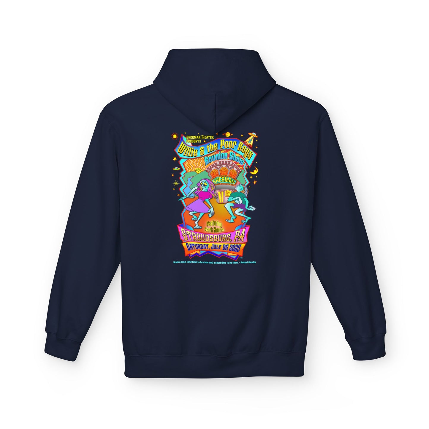 Unisex Reunion Hoodie – 2025 Reunion Poster Design Back with Front Logo (Various Colors Available)