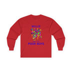 Medium Weight Long Sleeve Tee - Willie & The Poor Boys Sherman Reunion Artwork
