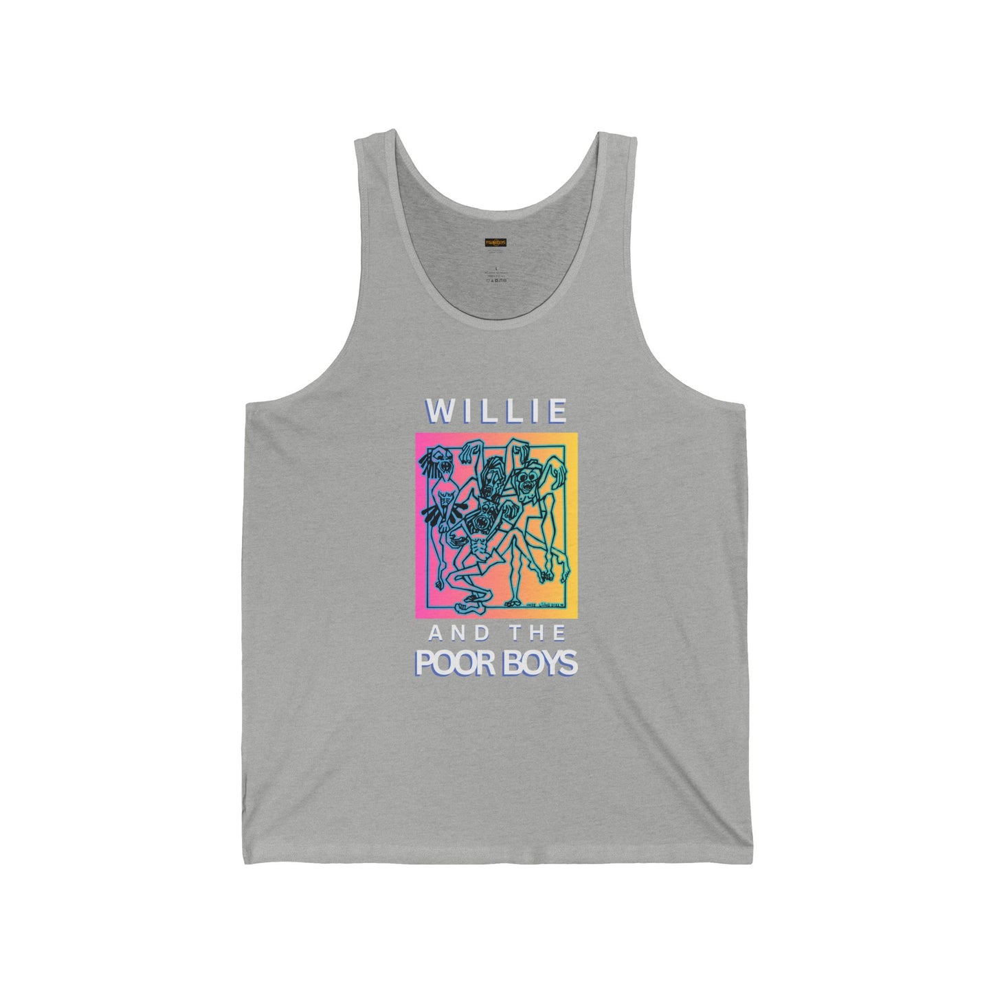 Unisex "Music & Memories" Artwork Back with Logo Front - Jersey Tank Top