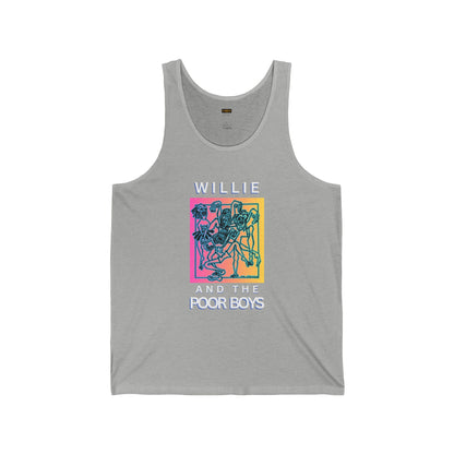Unisex "Music & Memories" Artwork Back with Logo Front - Jersey Tank Top