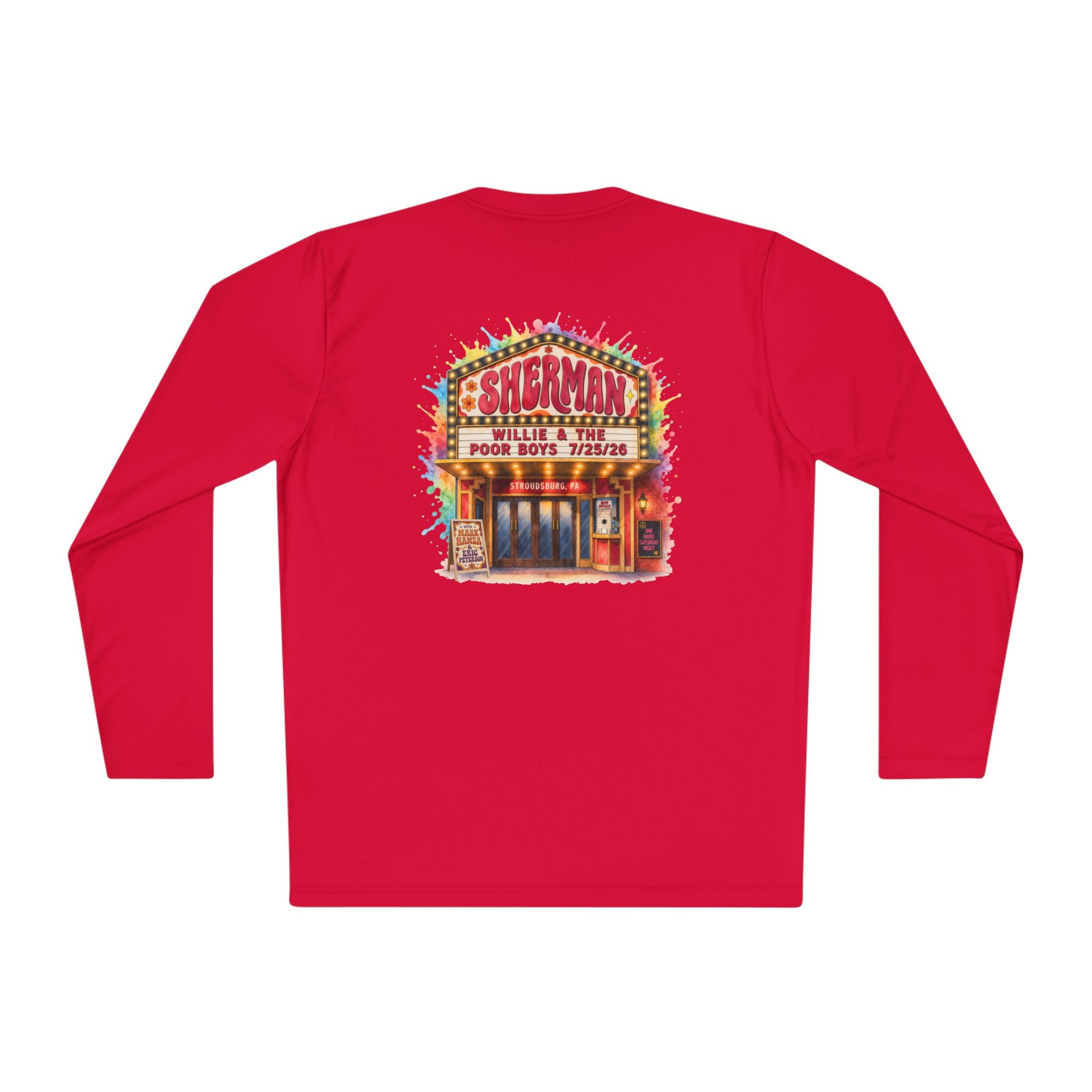Lightweight Willie & The Poor Boys Sherman Reunion Artwork Long Sleeve Tee