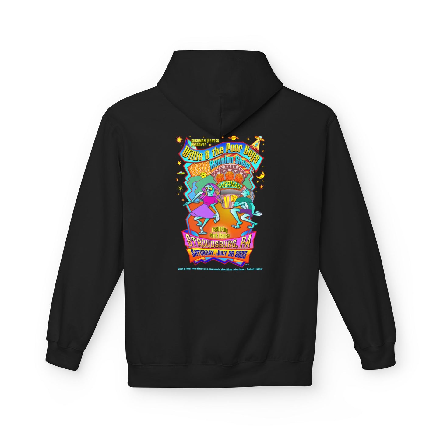 Unisex Reunion Hoodie – 2025 Reunion Poster Design Back with Front Logo (Various Colors Available)