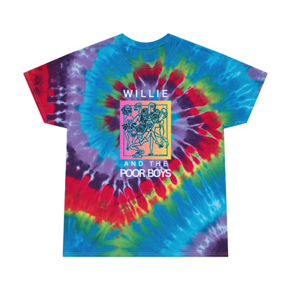 Tie Dye Spiral "Music & Memories" Artwork Back with Logo Front - Unisex Tee (2 colors available)