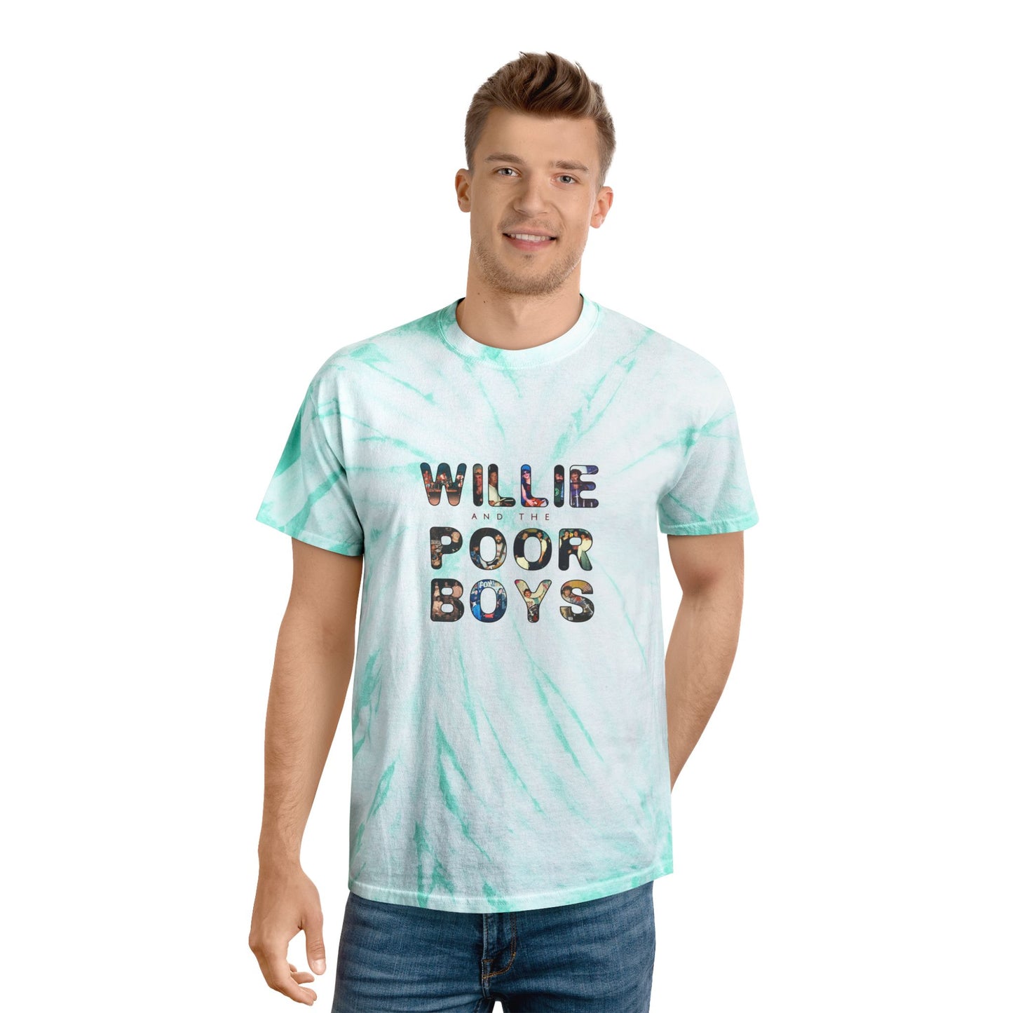 Tie-Dye - Photo Collage Band Name Front with the 2025 Reunion Hand-Drawn Back Design  - Unisex T-Shirt (4 colors available)