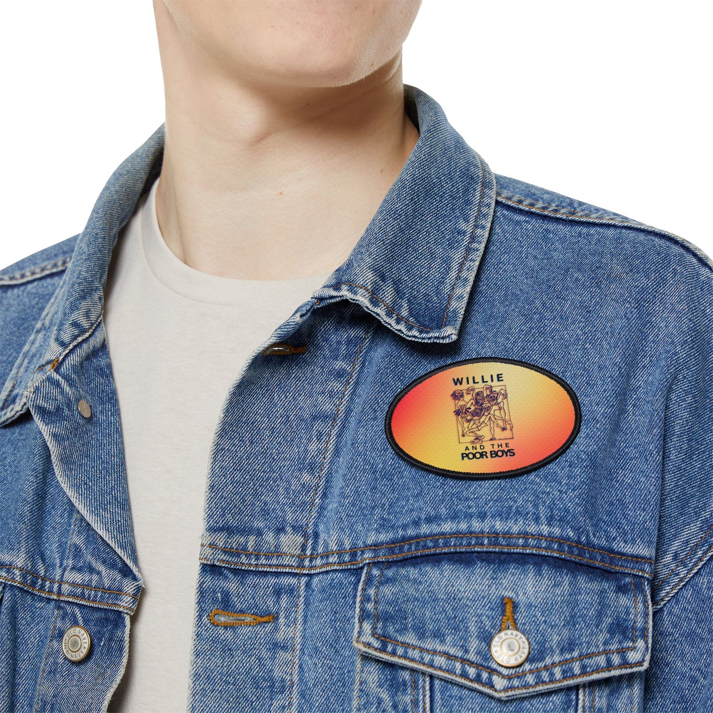 Iron-On Patch – Vintage-Style Willie & The Poor Boys Logo