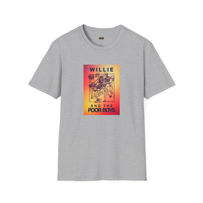 Solid Colors - "40 Years of Music & Memories" Back with Full Color Logo Front - Softstyle T-Shirt (Various Colors Available)
