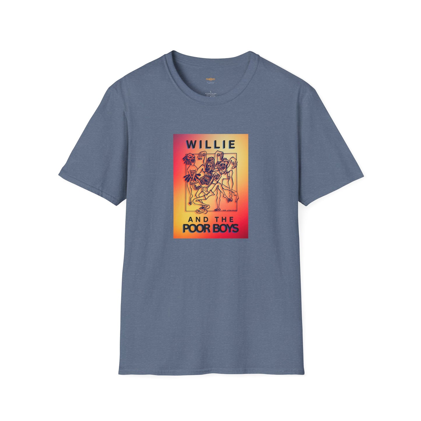 Solid Colors - "40 Years of Music & Memories" Back with Full Color Logo Front - Softstyle T-Shirt (Various Colors Available)