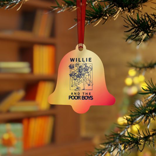 Willie & The Poor Boys Reunion Ornament – 2-Sided Metal Keepsake (Round, Bell, Oval, Tree)
