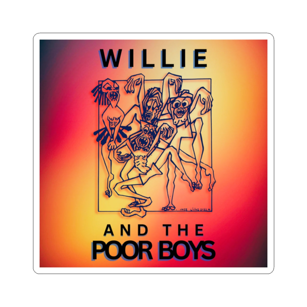 Kiss-Cut Sticker - Willie & The Poor Boys Logo