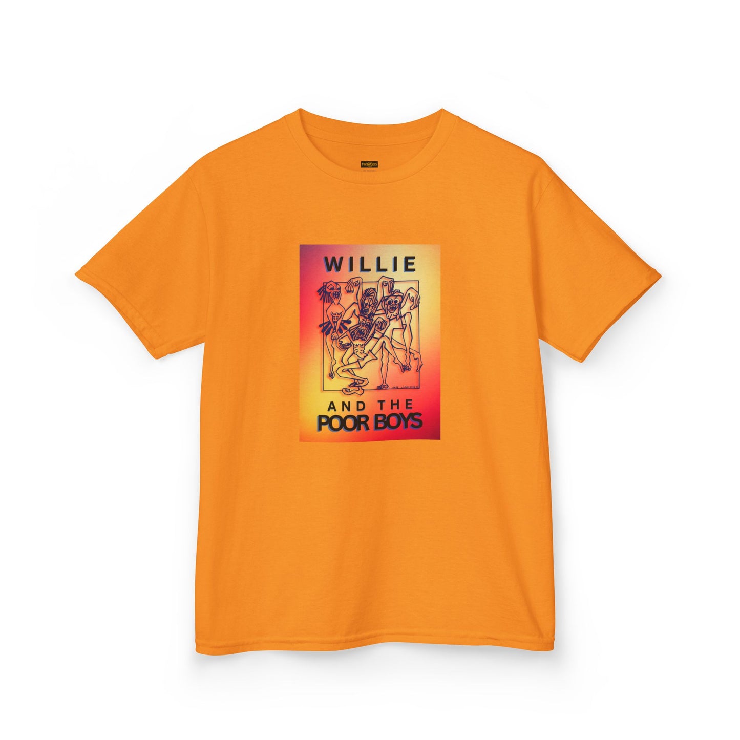 Kids Tee - "One More Saturday Night" with Instruments Artwork Back & Band Logo Front