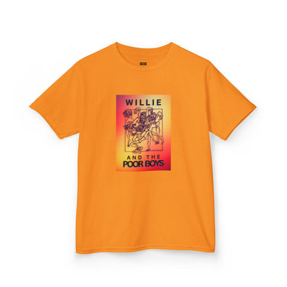 Kids Tee - "One More Saturday Night" with Instruments Artwork Back & Band Logo Front