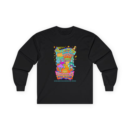 Unisex Long Sleeve Tee - 2025 Reunion Hand-Drawn Front with "Music & Memories" Artwork Back (Various Colors Available)