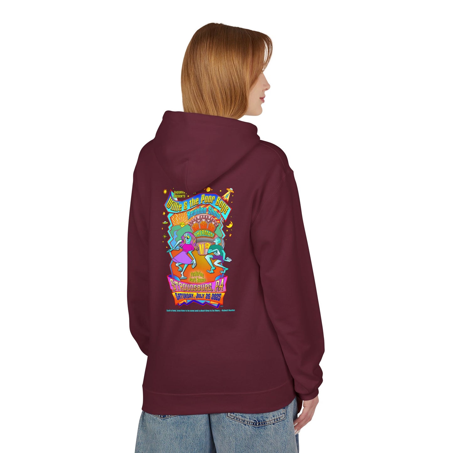 Unisex Reunion Hoodie – 2025 Reunion Poster Design Back with Front Logo (Various Colors Available)