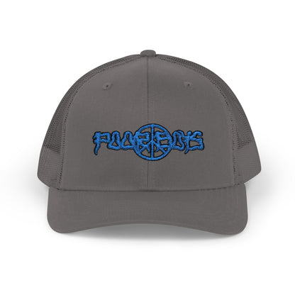 Poor Boys Logo Snapback Trucker Cap / Mesh Back