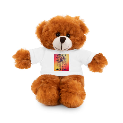 Willie & The Poor Boys 8" Plush Stuffed Animal – Choose 1 of 6 with Colorful T-Shirt