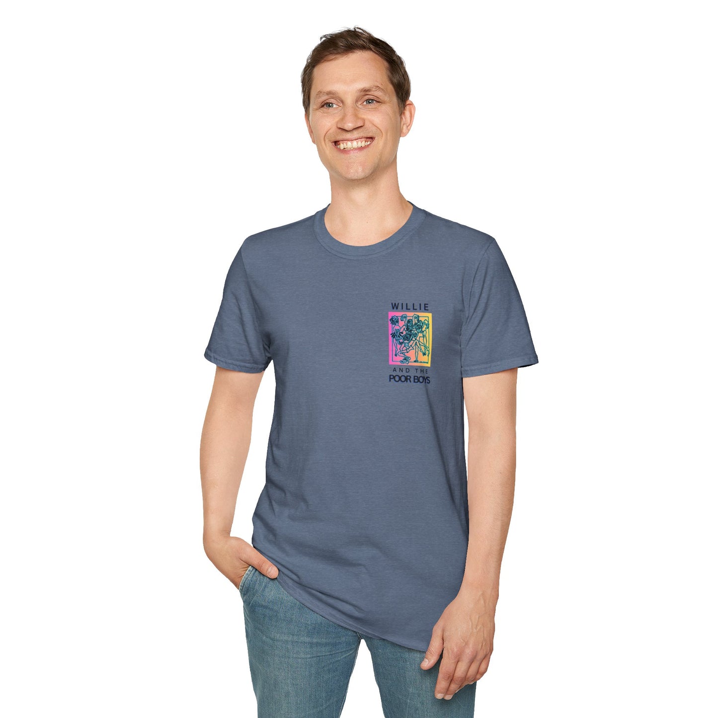 Solid Colors – 2025 Reunion Tee with Hand-Drawn Back Design and Pocket-Size Front Logo Softstyle T-Shirt (Various Colors Available)