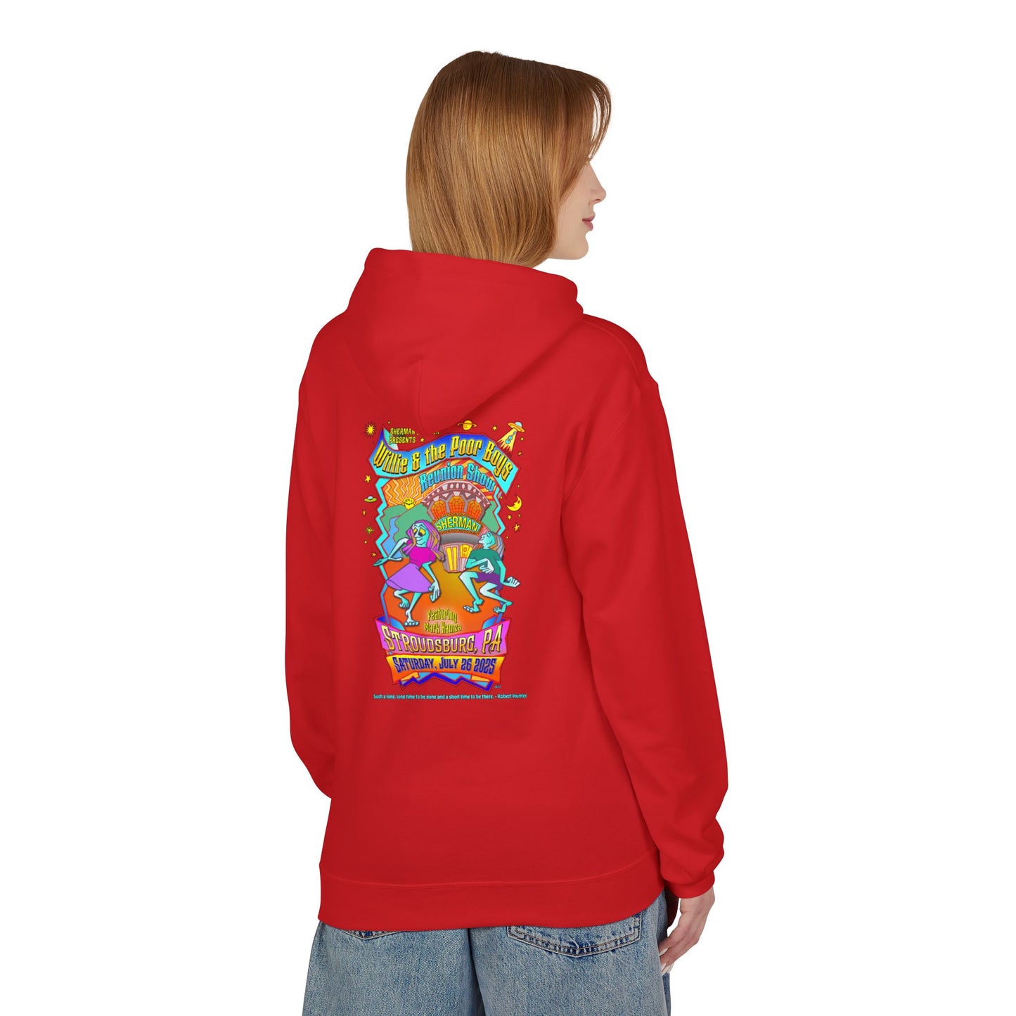 Unisex Reunion Hoodie – 2025 Reunion Poster Design Back with Front Logo (Various Colors Available)