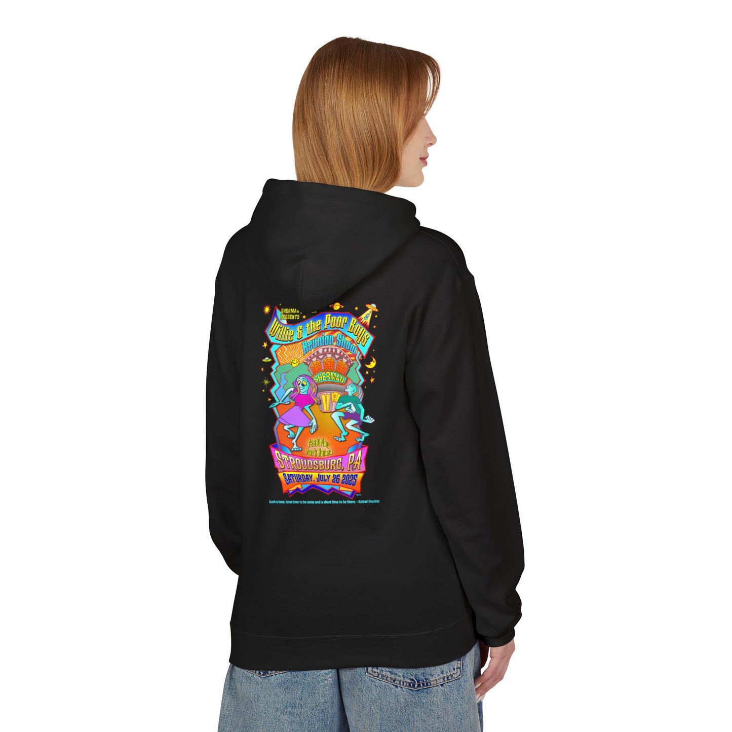 Unisex Reunion Hoodie – 2025 Reunion Poster Design Back with Front Logo (Various Colors Available)