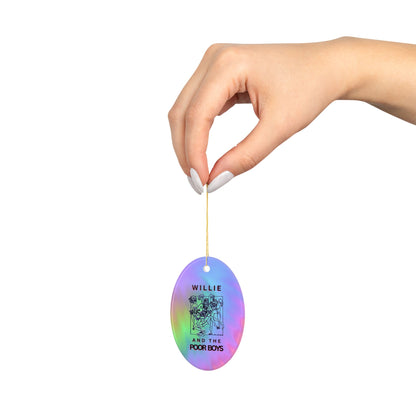 Tie-Dye Ceramic Ornament – 2-Sided Willie & The Poor Boys Reunion Keepsake