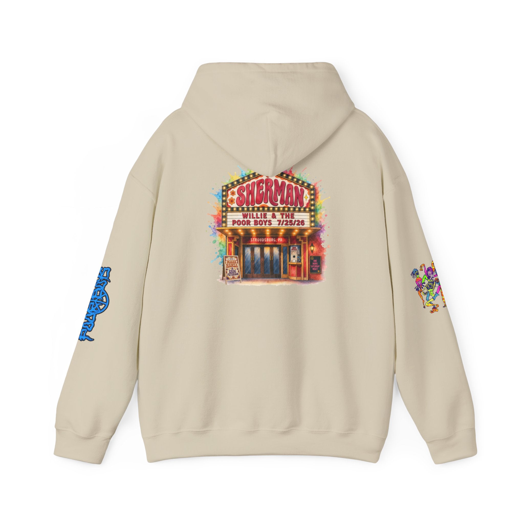 Unisex Willie & The Poor Boys Sherman Reunion Artwork Hoodie Sweatshirt
